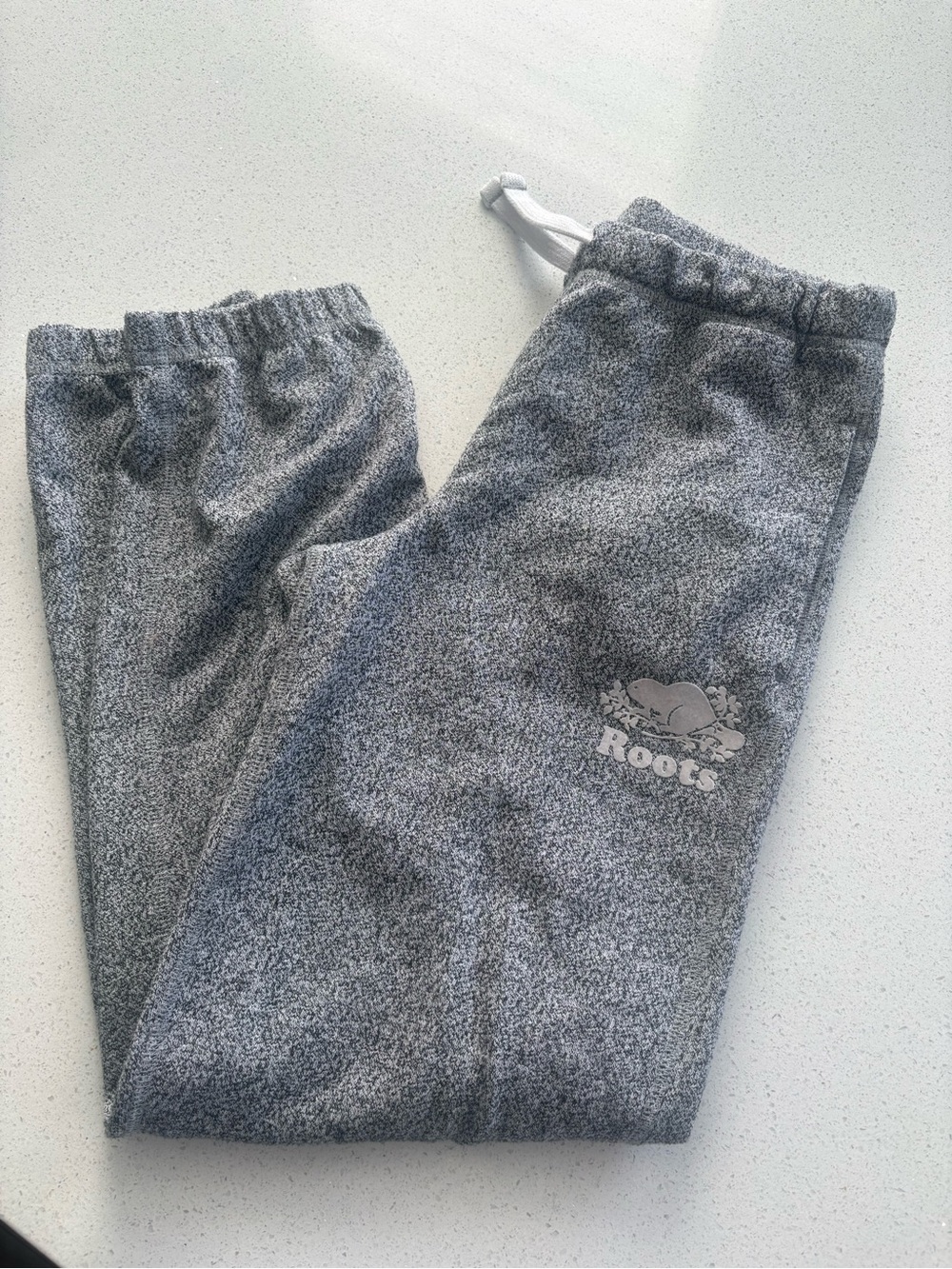 Roots Youth Heather Gray Logo Joggers - Picture 3 of 5